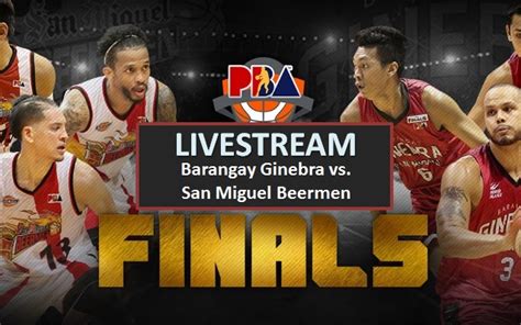 LIVESTREAM: Ginebra vs. San Miguel Game 1 PBA .